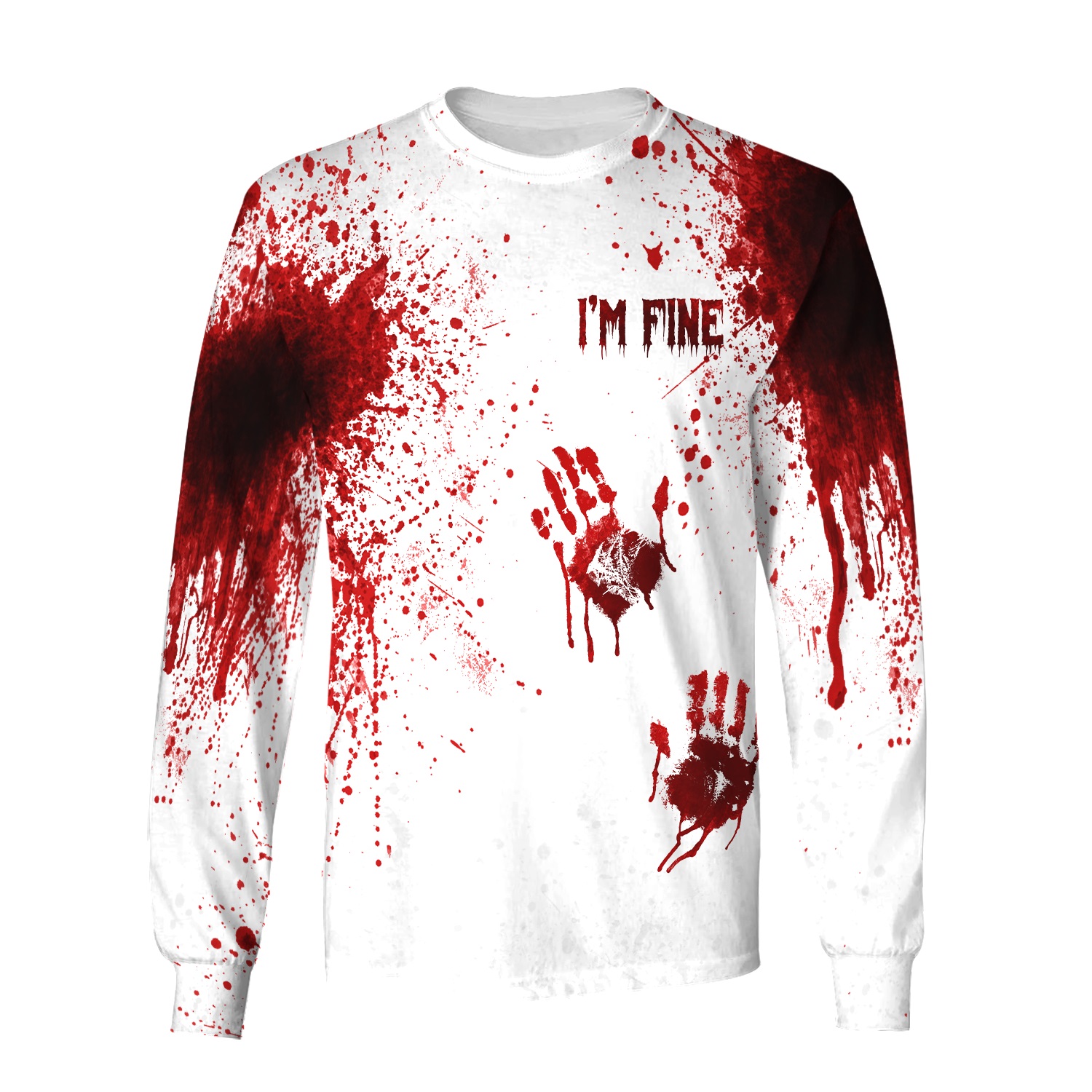 Halloween Blood I'm fine 3d sweatshirt