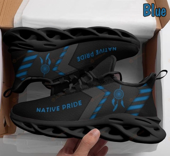 Native American Pride Max Soul Running Blue Shoes