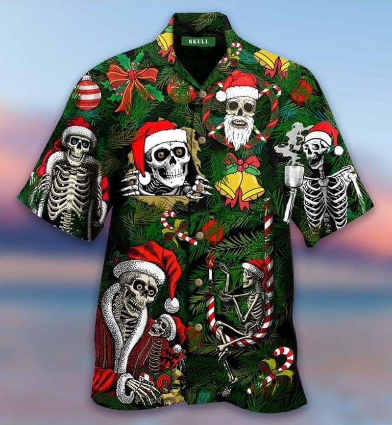 Skull Christmas Hawaiian Shirt