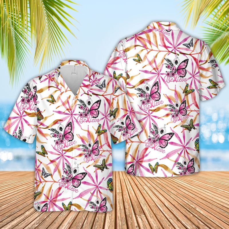 Breast Cancer Hawaiian Shirt
