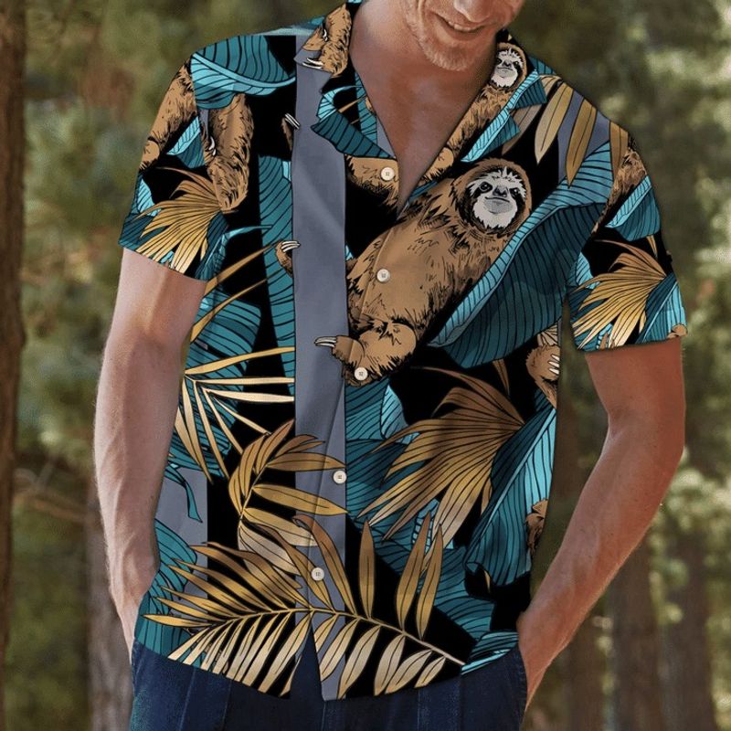 Sloth Tropical Hawaiian Shirt