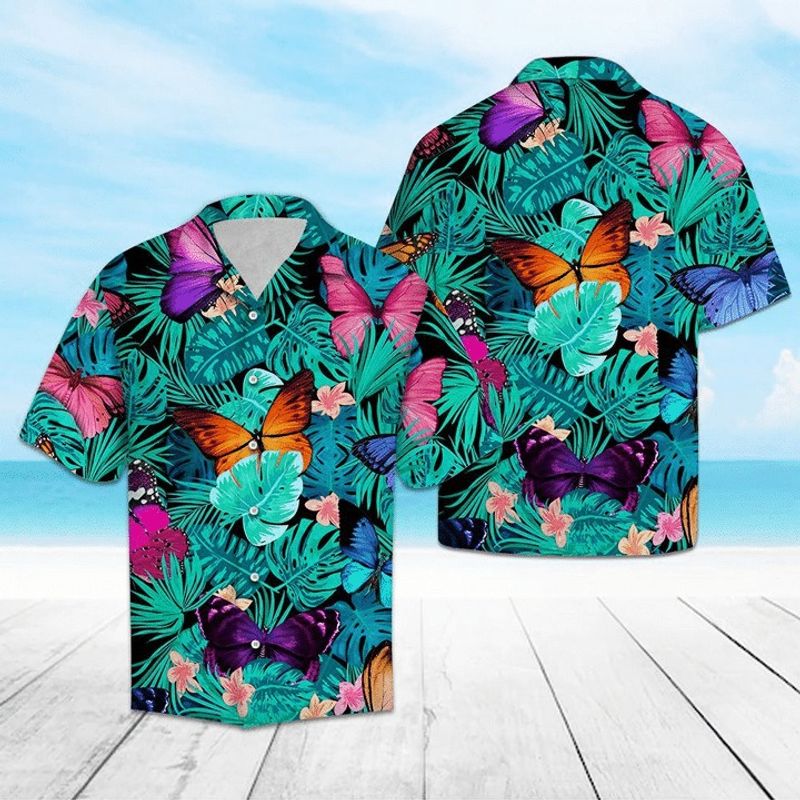 Butterfly Tropical Hawaiian Shirt