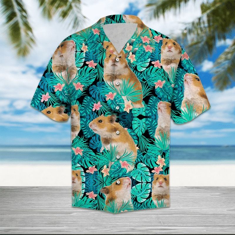Hamster Tropical Hawaiian Shirt