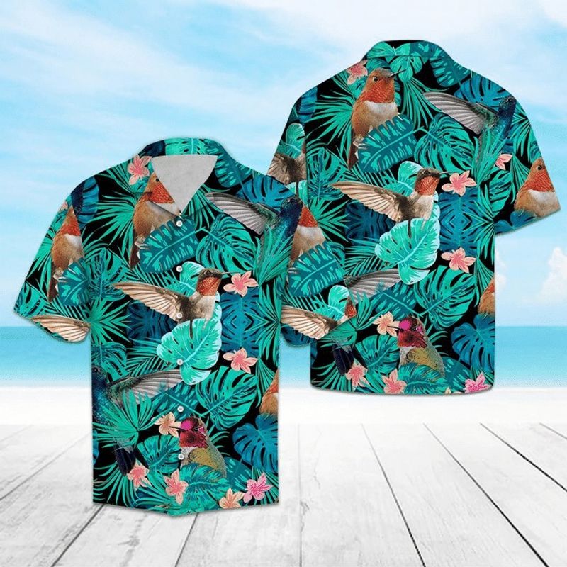 Hummingbirds Tropical Hawaiian Shirt
