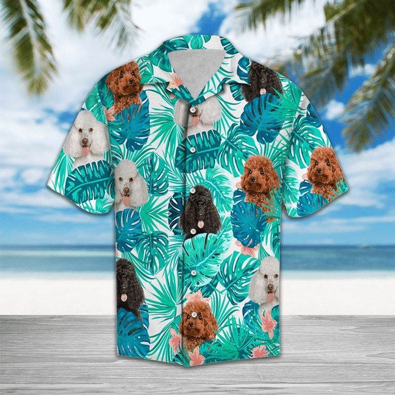 Poodle Tropical Hawaiian Shirt