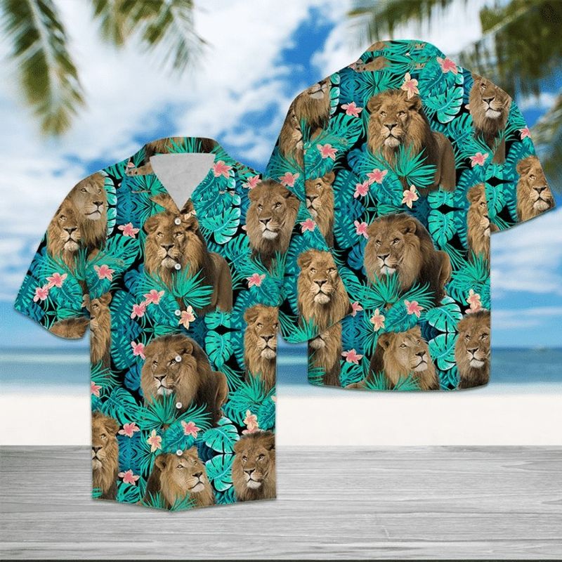 Lion Tropical Hawaiian Shirt
