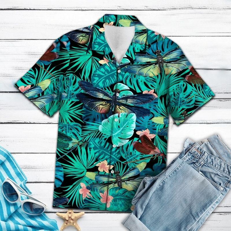 Dragonfly Tropical Hawaiian Shirt