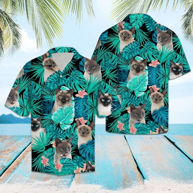Siamese Tropical Hawaiian Shirt