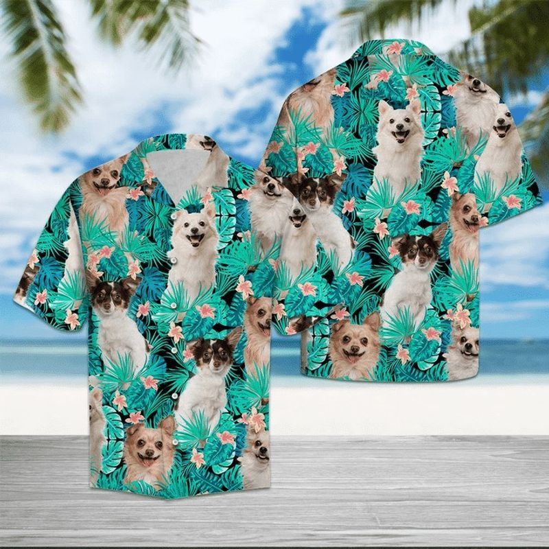 Chihuahua Tropical Hawaiian Shirt