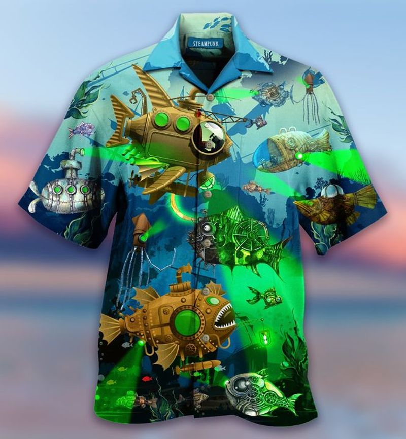 Fish Steampunk Hawaiian Shirt