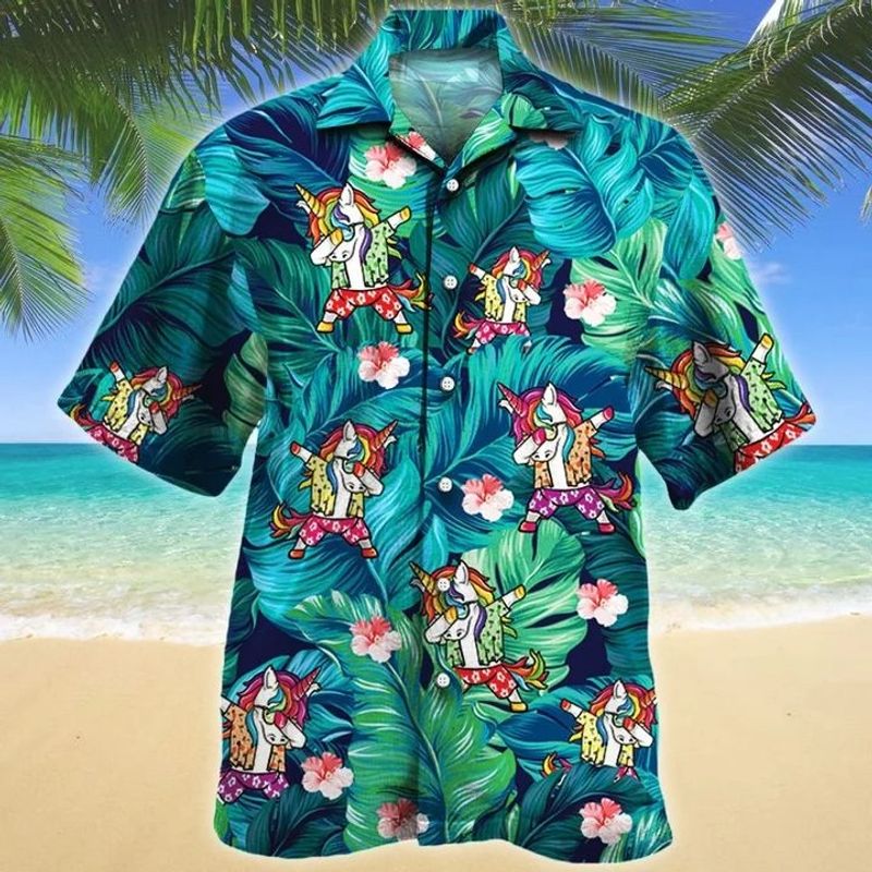 Unicorn Dabbing Hawaiian Shirt