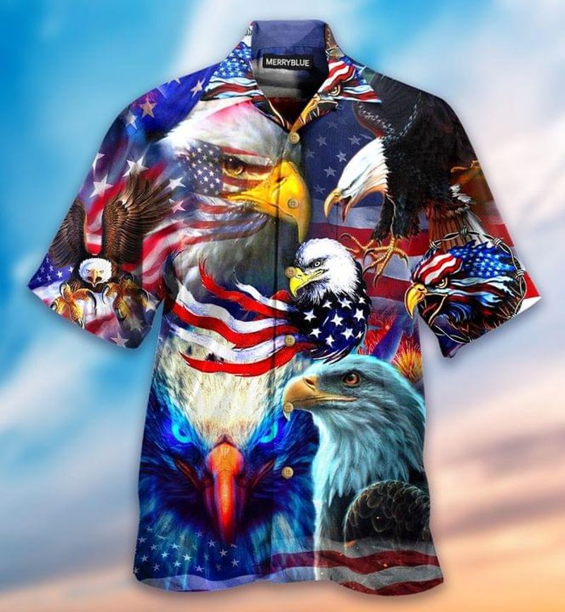American Bald Eagle Hawaiian Shirt