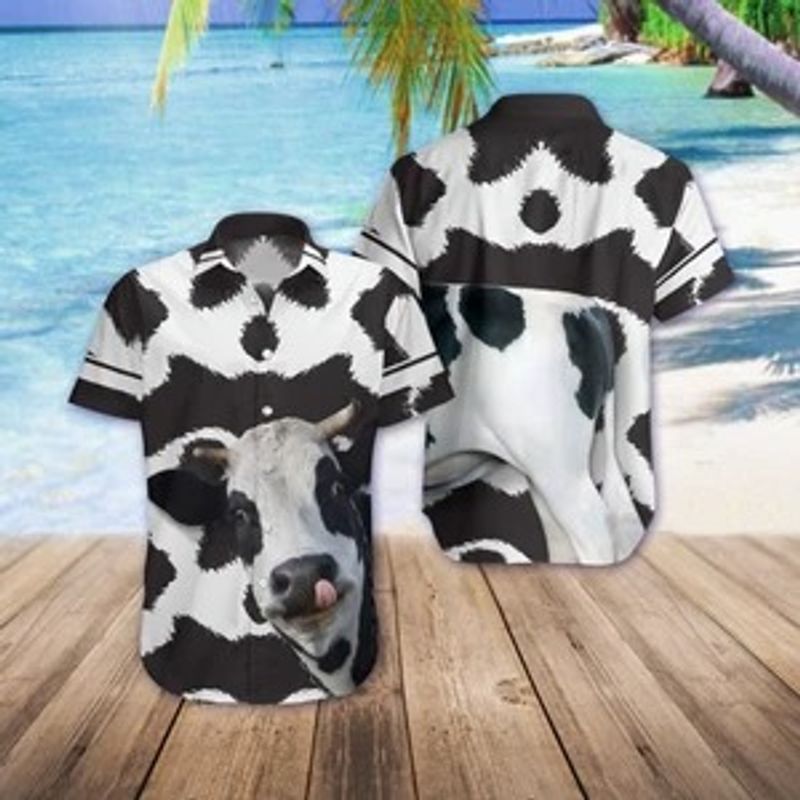 Funny Cow 3D Hawaiian Shirt