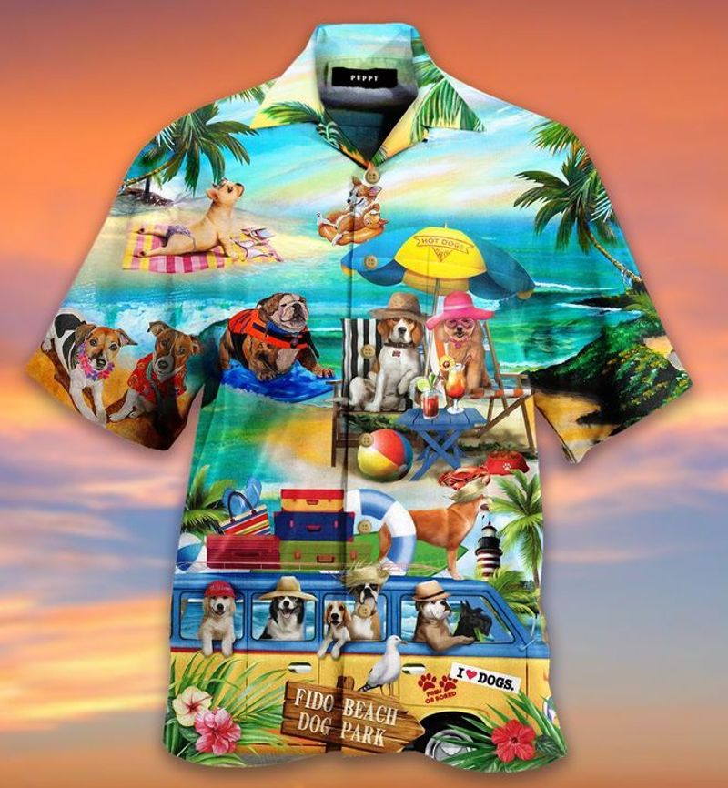 Paws On Board Unisex Hawaiian Shirt