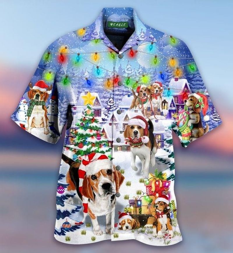 Beagle Dog Christmas Hawaiian Shirt