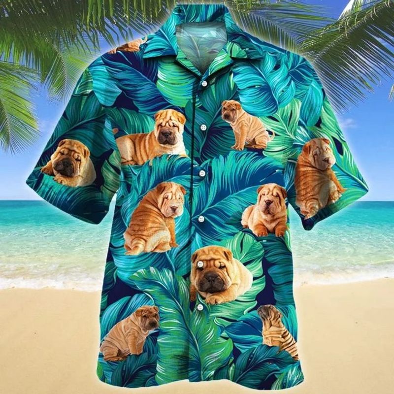 Shar Pei Dog Hawaiian Shirt