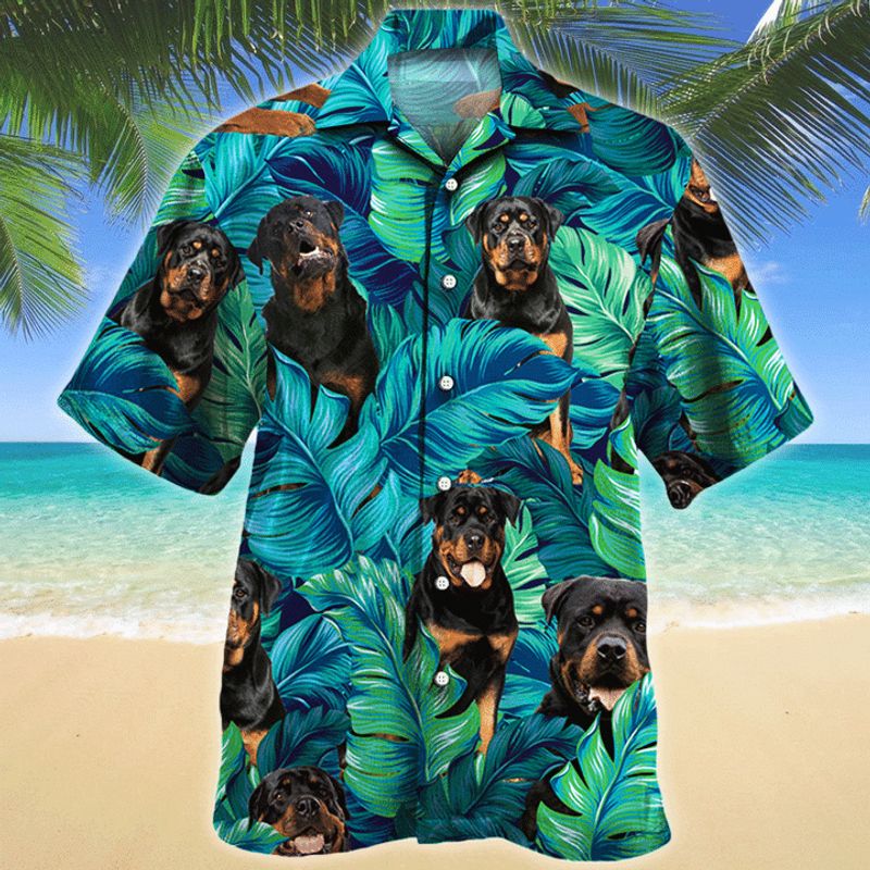 Rottweiler Dog Lovers Hawaiian Shirt
