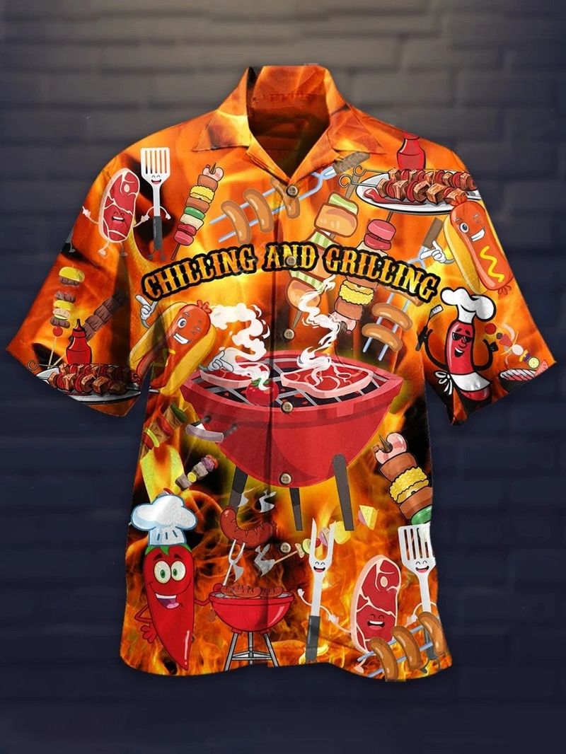 Chilling And Grilling Hawaiian Shirt