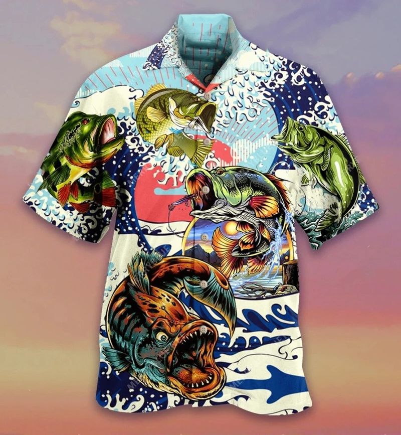 Fishing Art Hawaiian Shirt