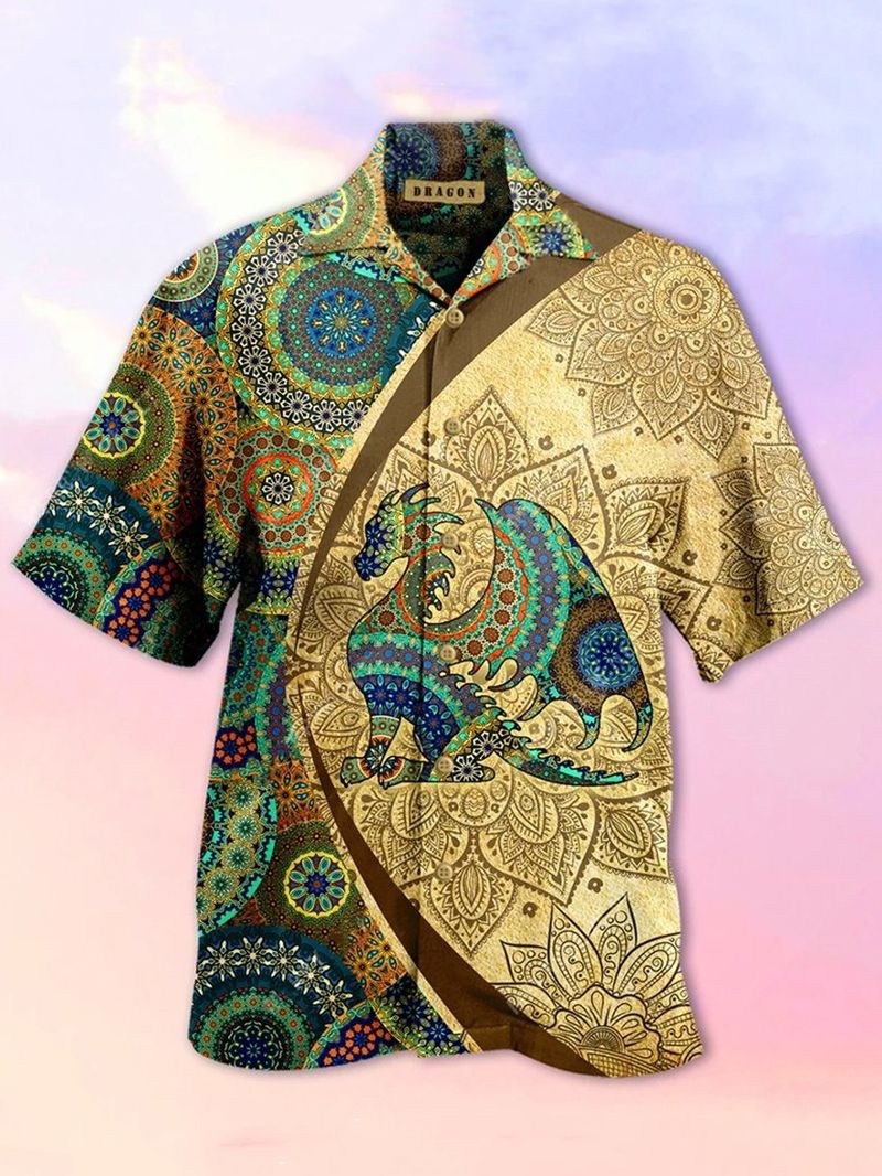 Dragon Mandala Hawaiian Shirt